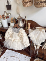 Elsa Tulle Dress Romper_Floral