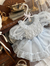 Elodie Dress Romper _Skyblue