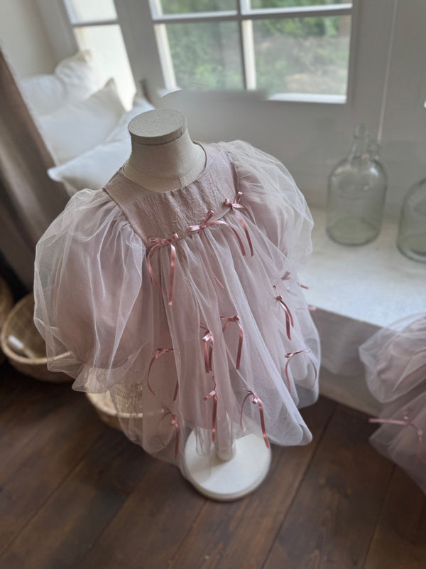 M Ribbon Dress_ 2Colours (Pre-Order)