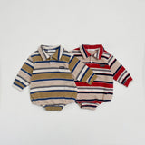 Mitte Multi-Stripe Romper_Olive