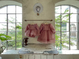 Annes Organza Dress Romper _Rose Pink