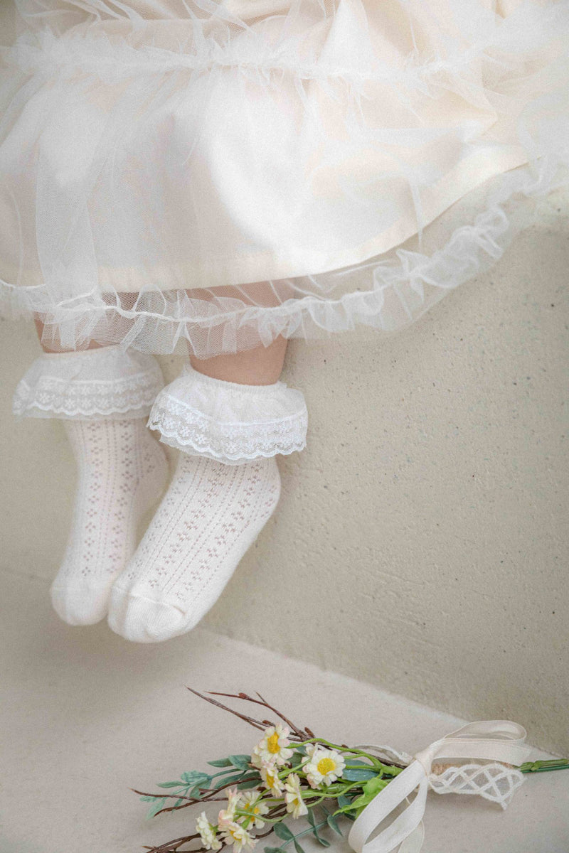 Lace Baby Socks 3 Colours Set