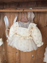 Elsa Tulle Dress Romper_Floral