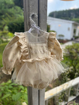 Elsa Tulle Dress Romper_Floral