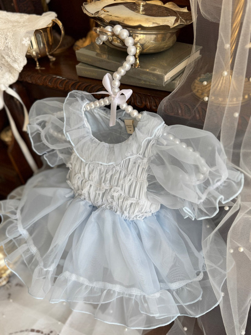 Elodie Dress Romper _Skyblue