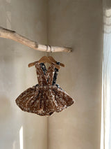 Daisy Wild Suspender Skirt Bloomer _Brown
