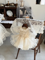Elodie Dress Romper _Cream