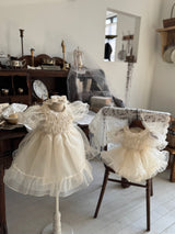 Elodie Dress Romper _Cream