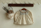 Madeleine Blouse and Skirt Set_Beige