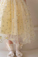Roselyn Bloom Dress_ Yellow