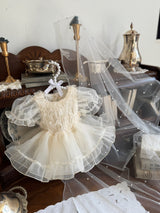 Elodie Dress Romper _Cream