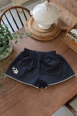 Lucille Embroidered Blouse & Shorts Set