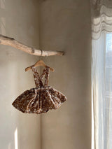 Daisy Wild Suspender Skirt Bloomer _Brown