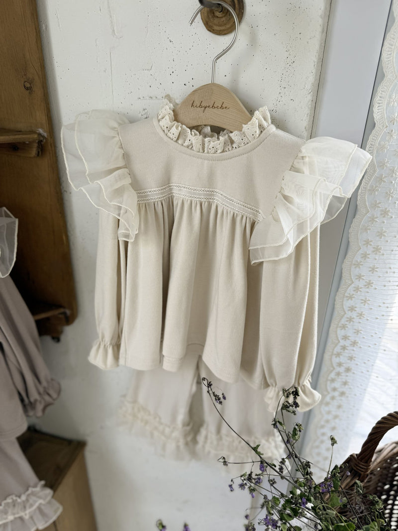 Rosie Frill Top and Pants Set _2 Colours