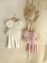 Viola Sha Top& Pants Set_ Cream