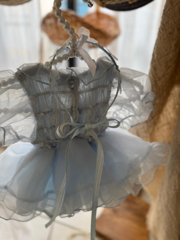 Elodie Dress Romper _Skyblue