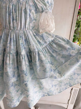Monet Blue Floral Dress