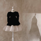Lilibet Velour Dress_Black