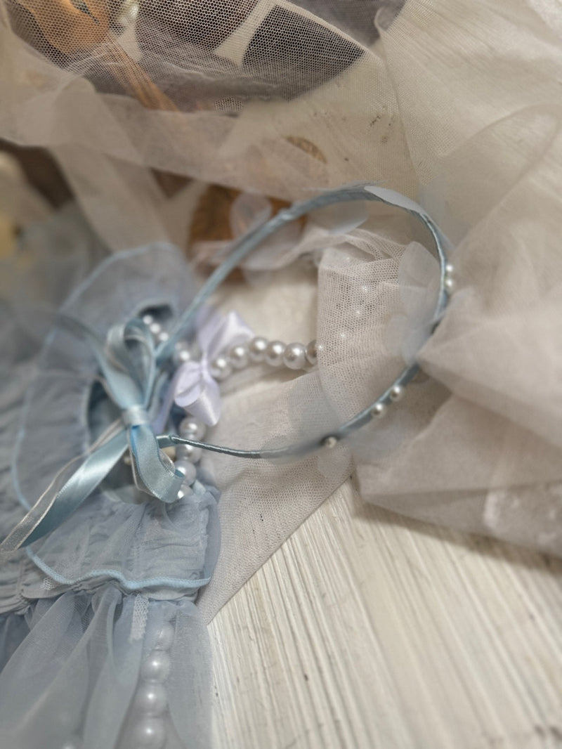 Elodie Dress Romper _Skyblue
