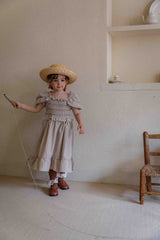 Noe Smocked Check Dress