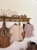 M Ribbon Dress _Cream