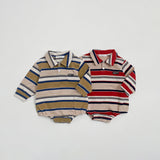 Mitte Multi-Stripe Romper_Olive