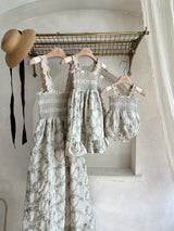 Green Veil Embroidered Adult Dress