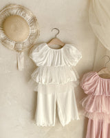 Viola Sha Top& Pants Set_ Cream