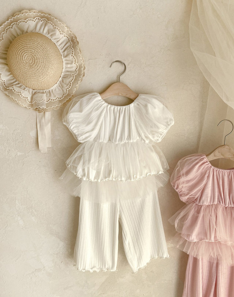 Viola Sha Top& Pants Set_ Cream