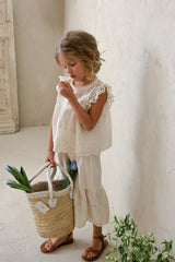 Mio Blouse & Pants Set_  Cream