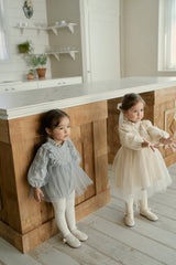 Jella Lace Romper_ Grey