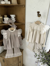 Rosie Frill Top and Pants Set _2 Colours
