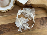 Shiny Organza Wrinkle Headband