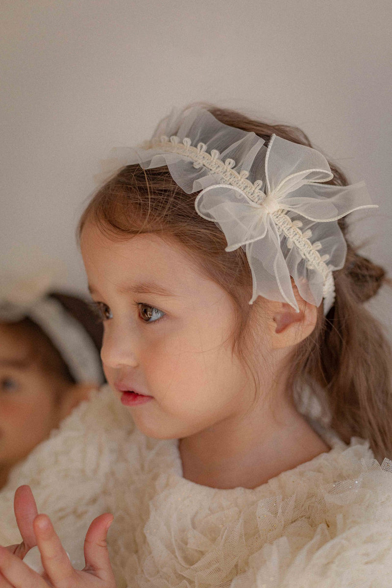 Shiny Organza Wrinkle Headband