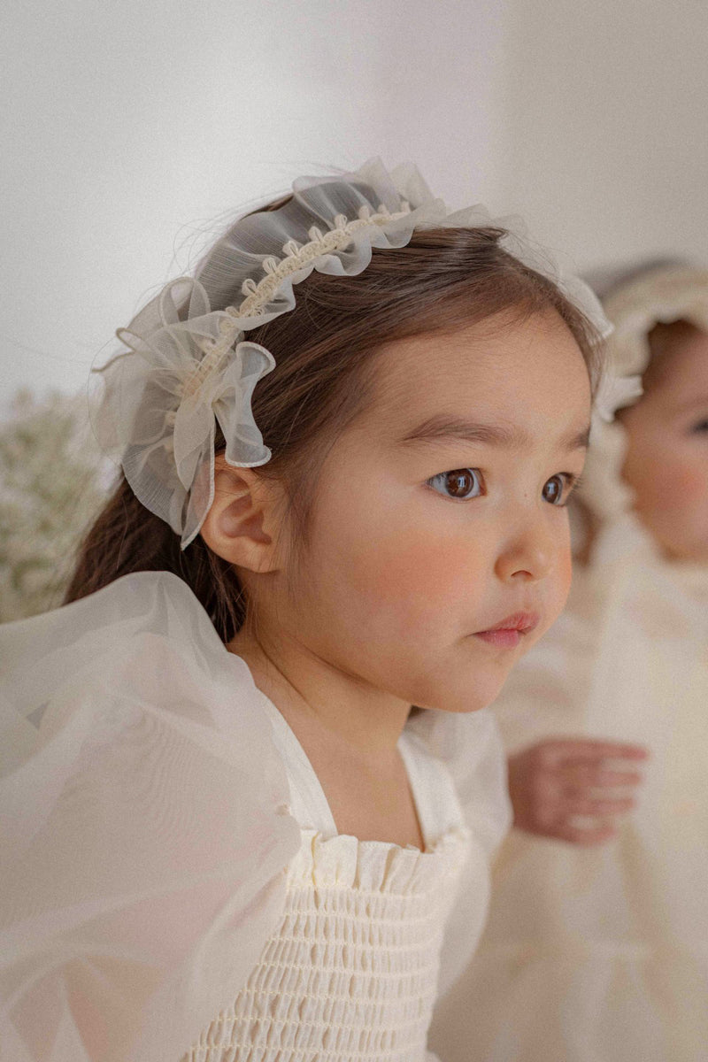 Shiny Organza Wrinkle Headband