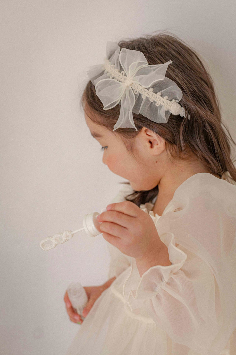 Shiny Organza Wrinkle Headband(Pre-Order)