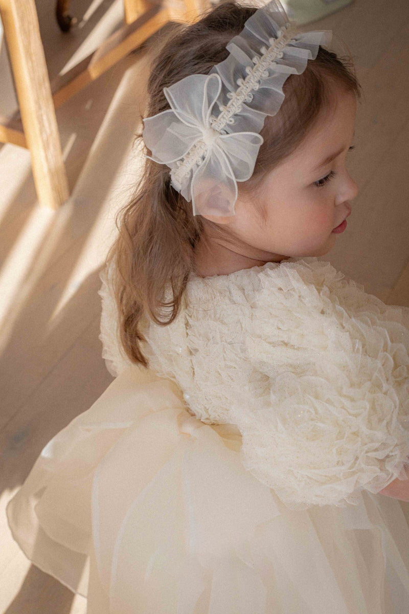 Shiny Organza Wrinkle Headband