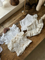 Romantic Blouse & Shorts Set _Cream