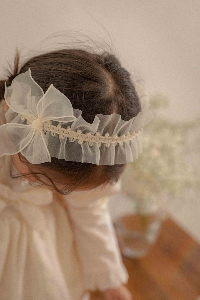 Shiny Organza Wrinkle Headband