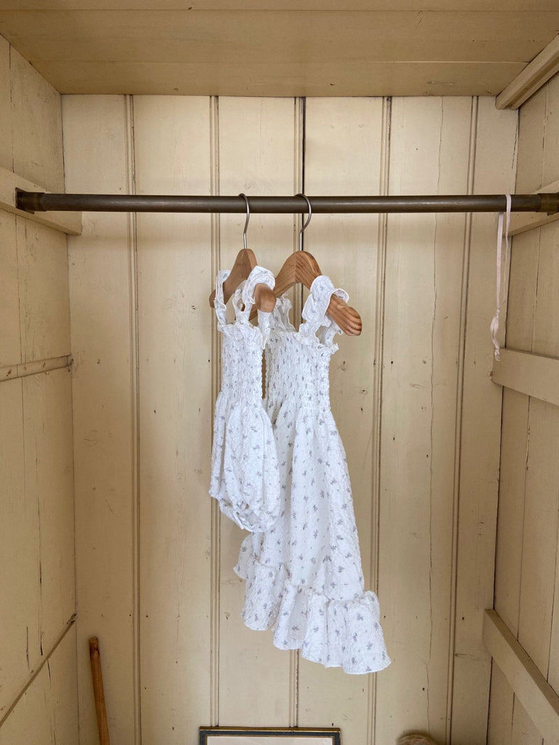 Lily Smocking Dress _Ivory