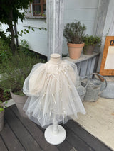 M Ribbon Dress _Cream
