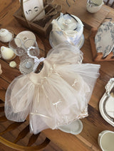 M Ribbon Dress Romper_ Cream