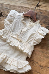 Romantic Blouse & Shorts Set _Cream