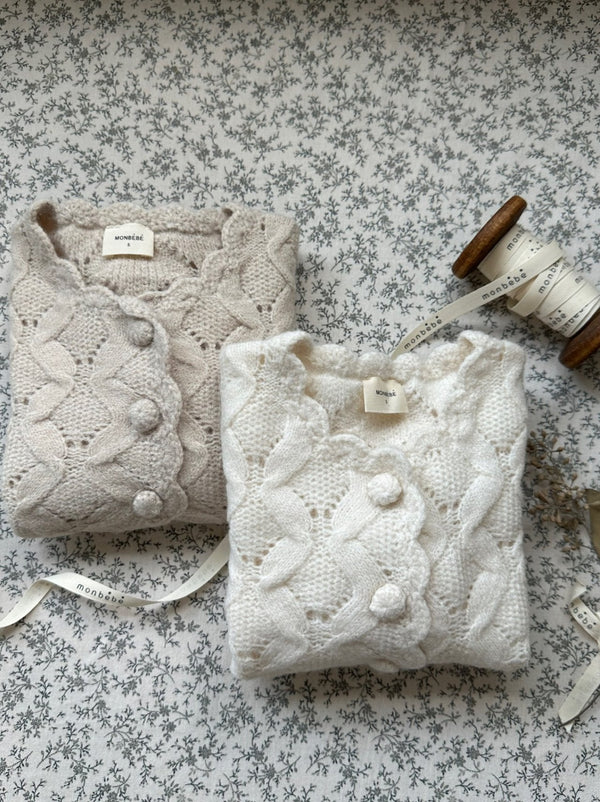 Monbebe Margaret Knit Cardigan _2 Colours