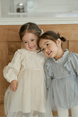Jella Lace Romper_ Grey