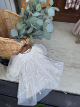 M Ribbon Dress _Cream