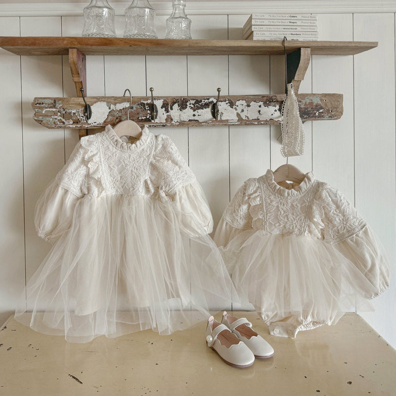 Jella Lace Romper_ Cream
