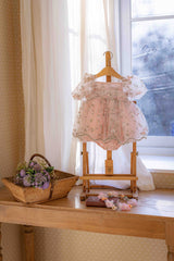 Roselyn Bloom Dress Romper_ Pink