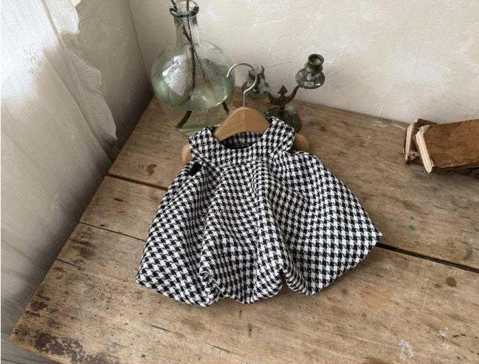 Petite Houndstooth Dress
