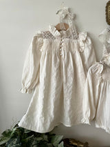 Ellie Cream Smock Dress